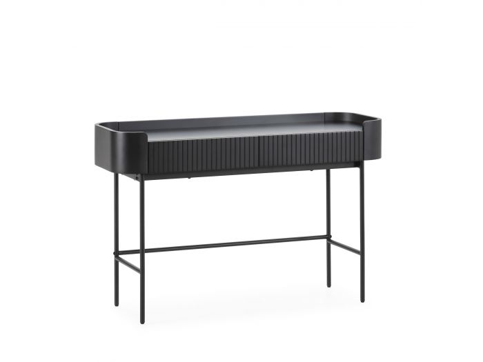 Console 2 tiroirs 120 cm JAY effet tasseaux