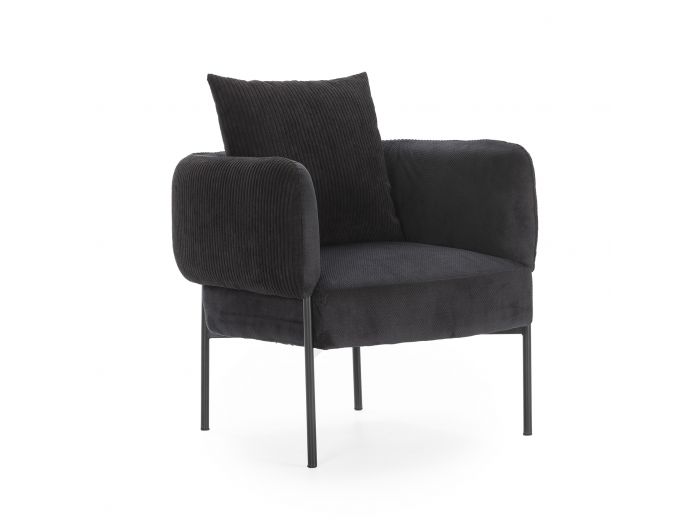 Fauteuil de table GABIN tissu velours côtelé