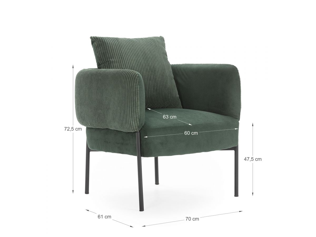 GABIN corduroy stoffen tafelstoel