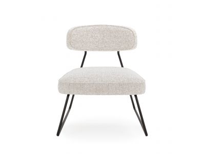 Lot de 2 fauteuils MANON tissu bouclette