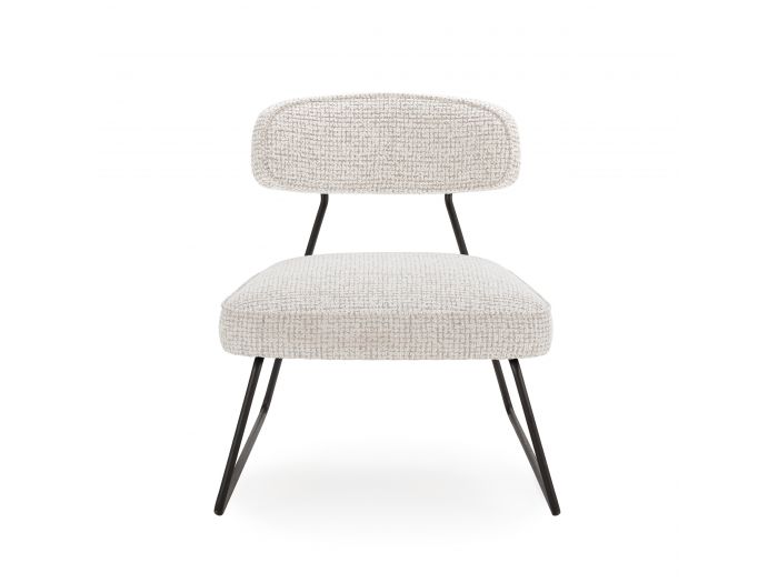 Lot de 2 fauteuils MANON tissu bouclette