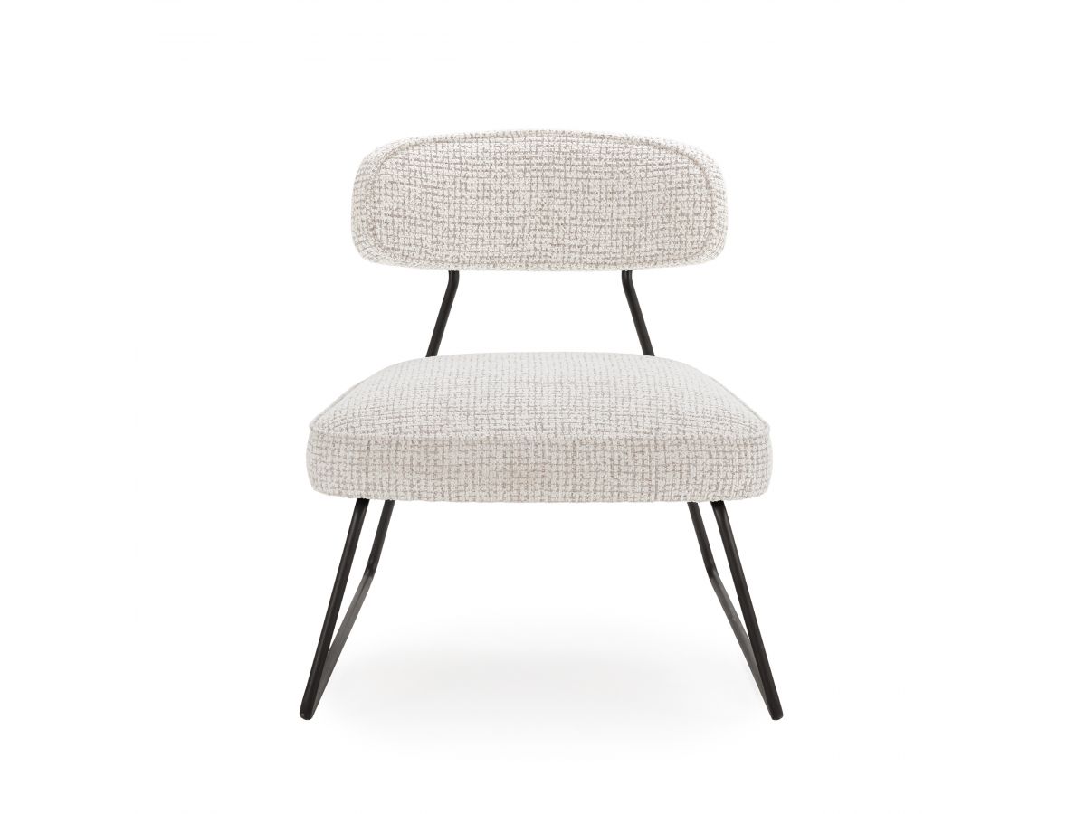 set van 2 manon fauteuils in badstof gekleurd beige