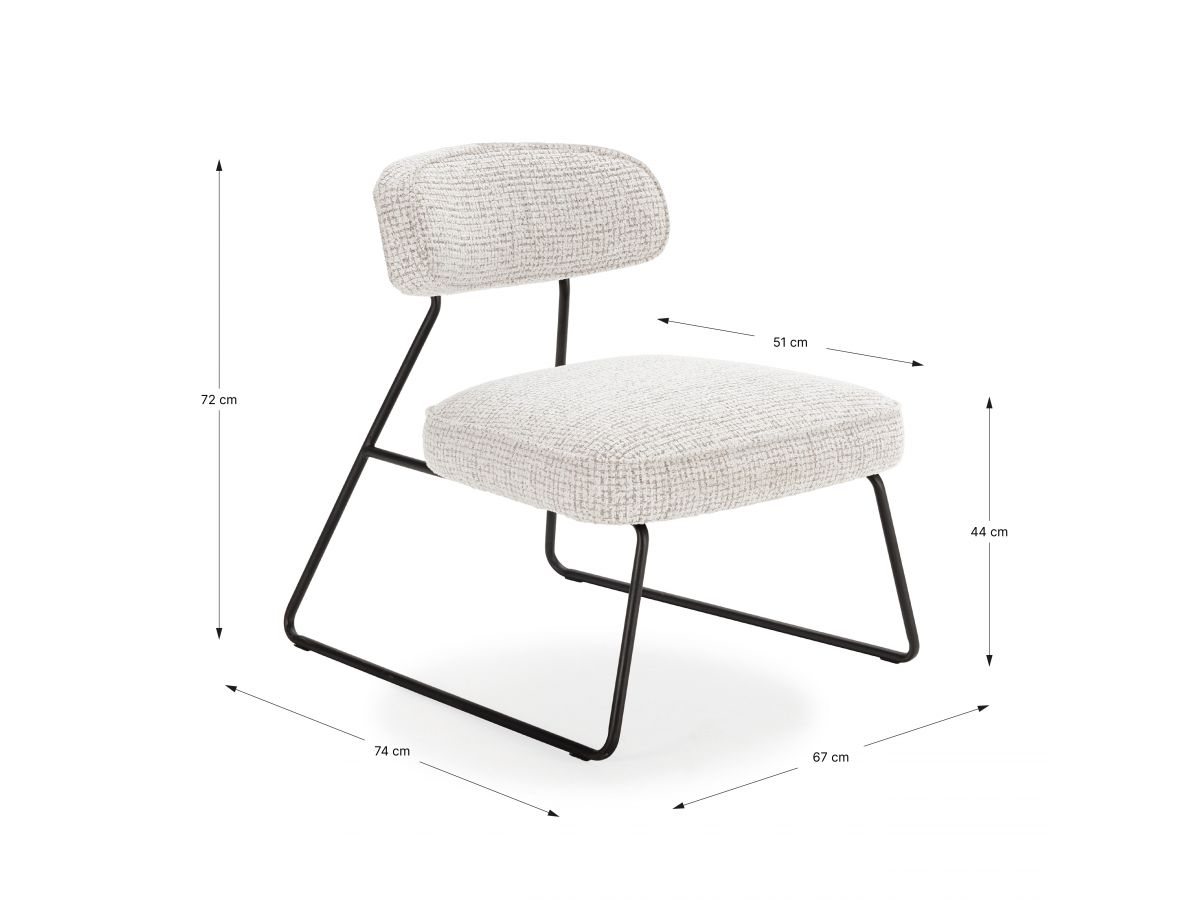 Set van 2 MANON fauteuils in badstof
