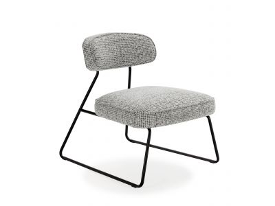 Lot de 2 fauteuils MANON tissu bouclette
