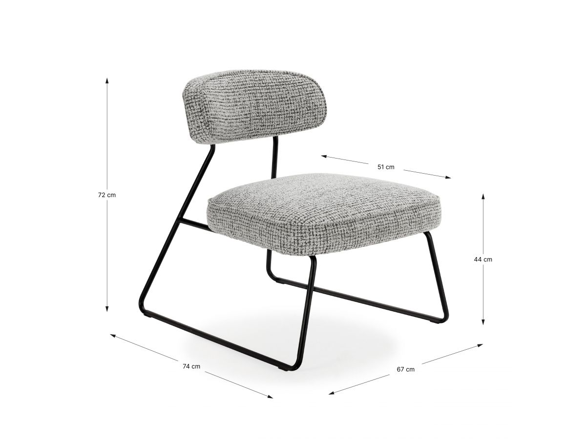 Set van 2 MANON fauteuils in badstof