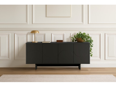 Buffet 4 portes 180 cm ESTEBAN formes géométriques