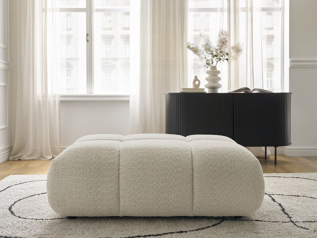 Pouf ALYA bouclette beige — vue 5