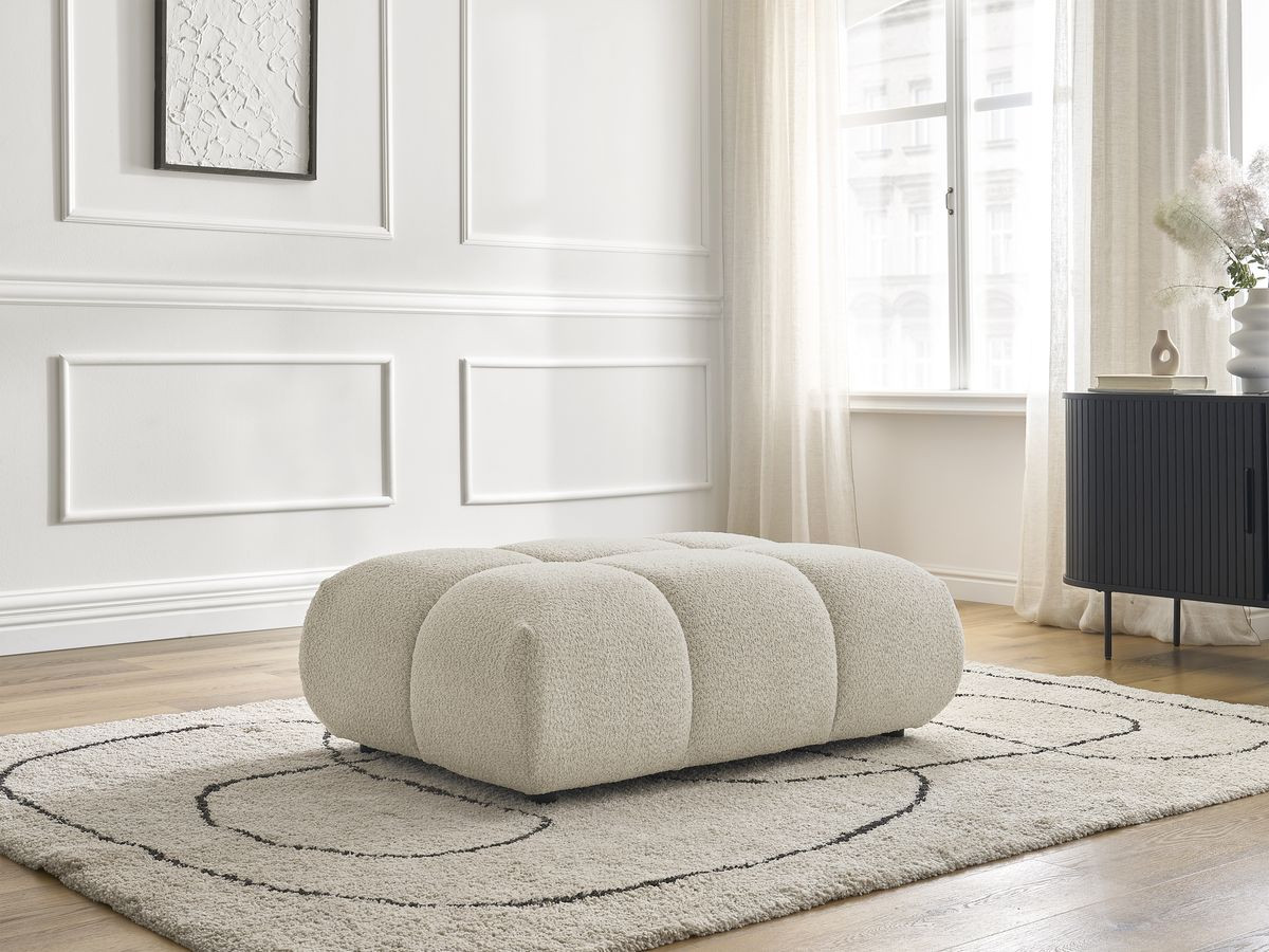Pouf ALYA bouclette beige — vue 6