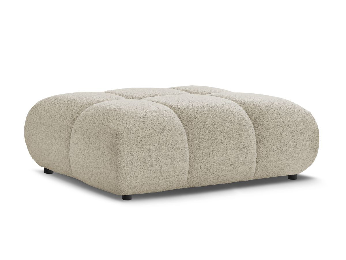 alya poef in badstof gekleurd beige