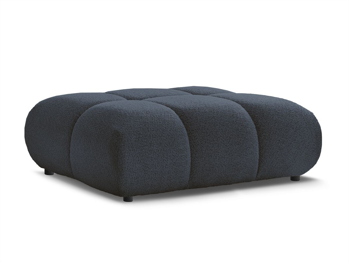 alya poef in badstof gekleurd donkerblauw