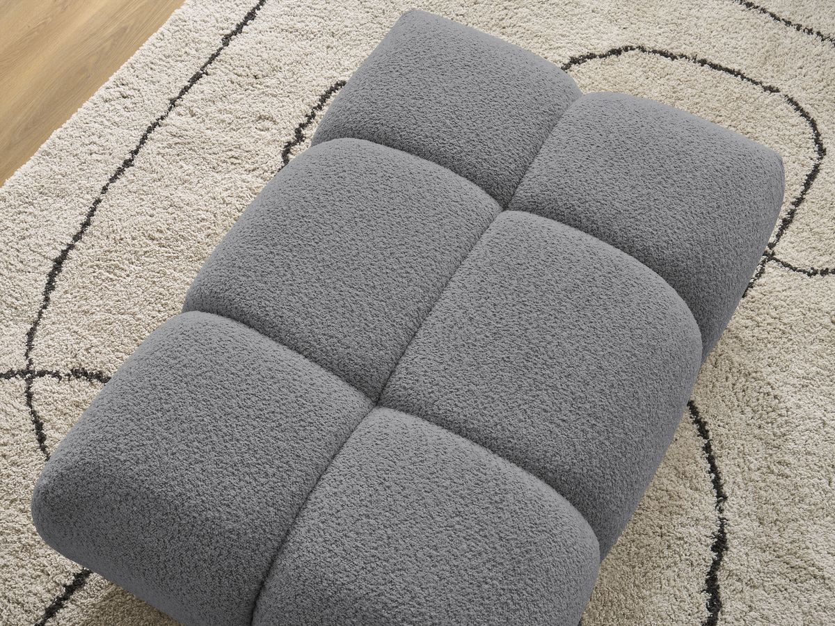 Pouf ALYA tissu bouclette