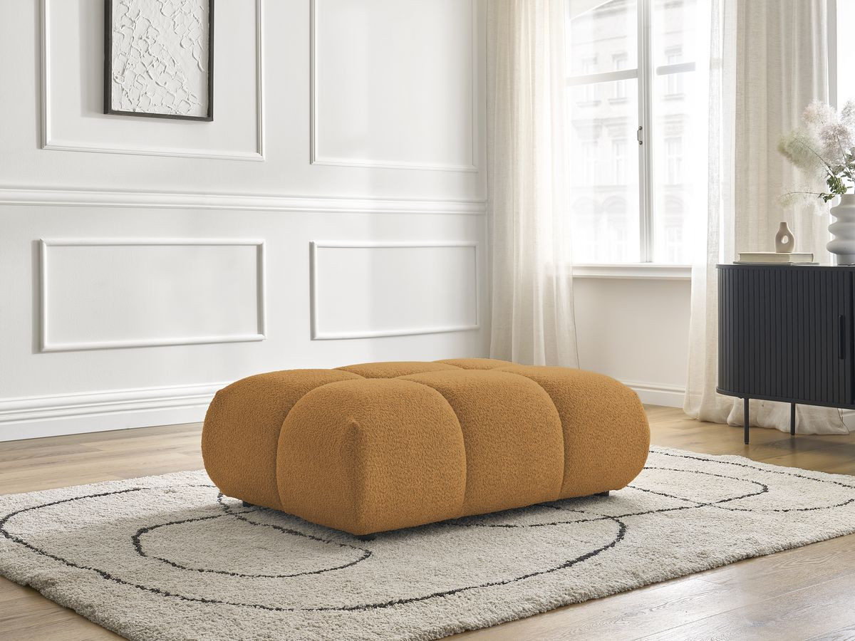 Pouf ALYA bouclette jaune — vue 6