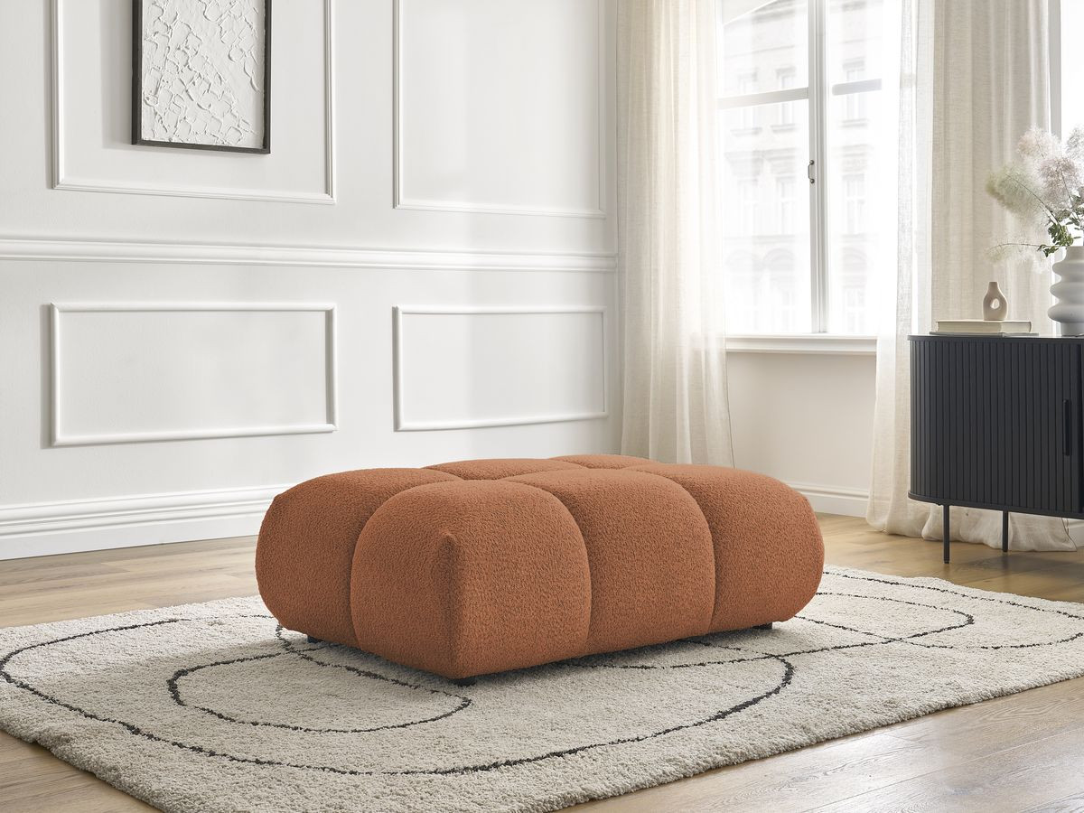 Pouf ALYA bouclette orange — vue 6