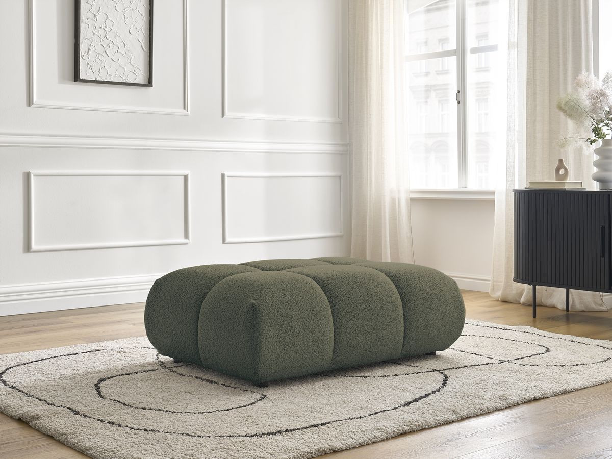 Pouf ALYA tissu bouclette
