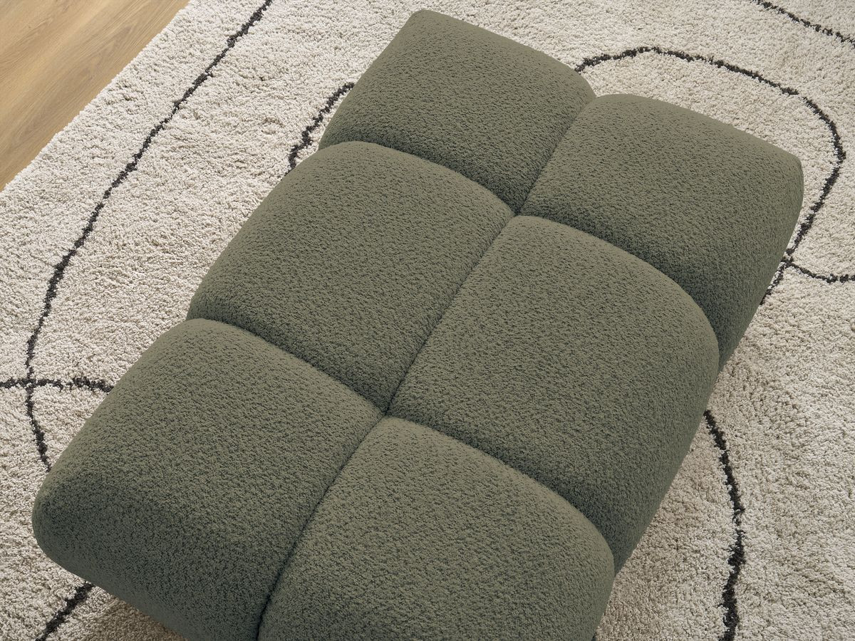 Pouf ALYA tissu bouclette