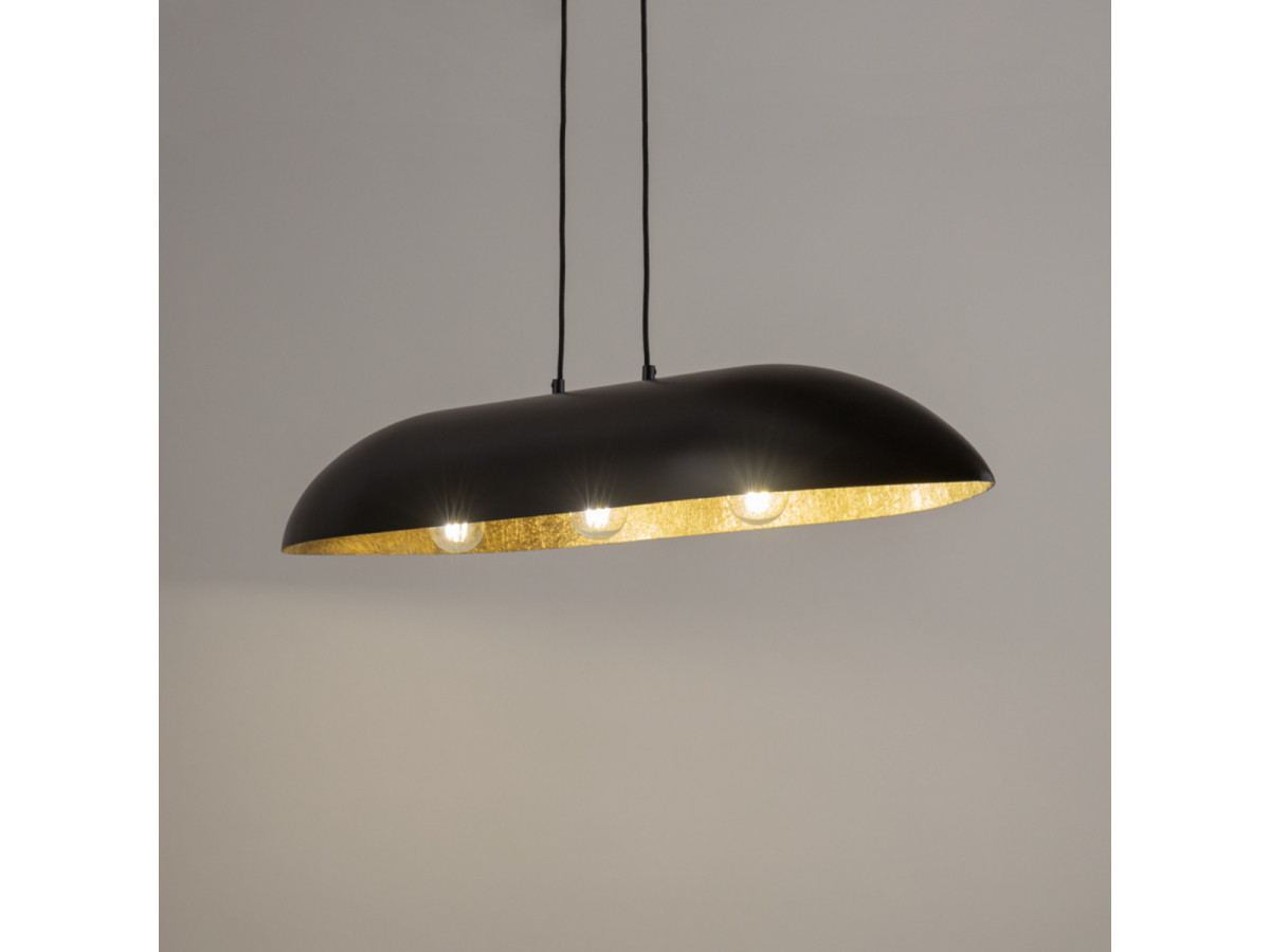 OREA tweekleurige zwarte stalen kroonluchter