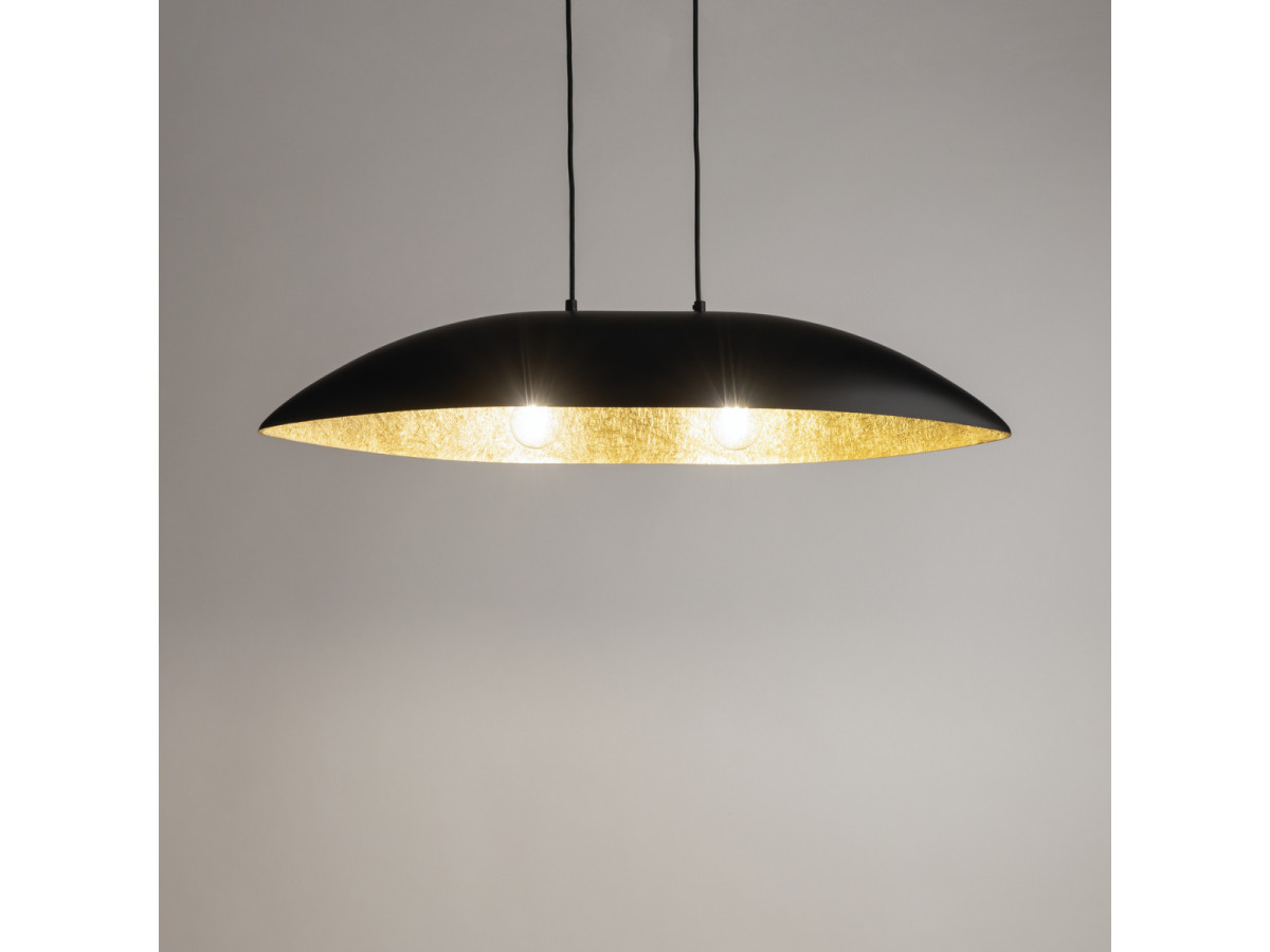 OREA tweekleurige zwarte stalen kroonluchter