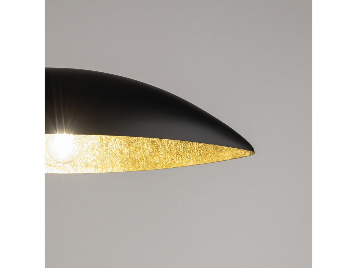 OREA tweekleurige zwarte stalen kroonluchter