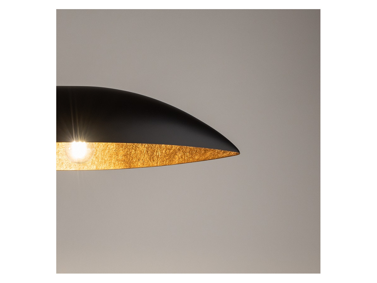 OREA tweekleurige zwarte stalen kroonluchter