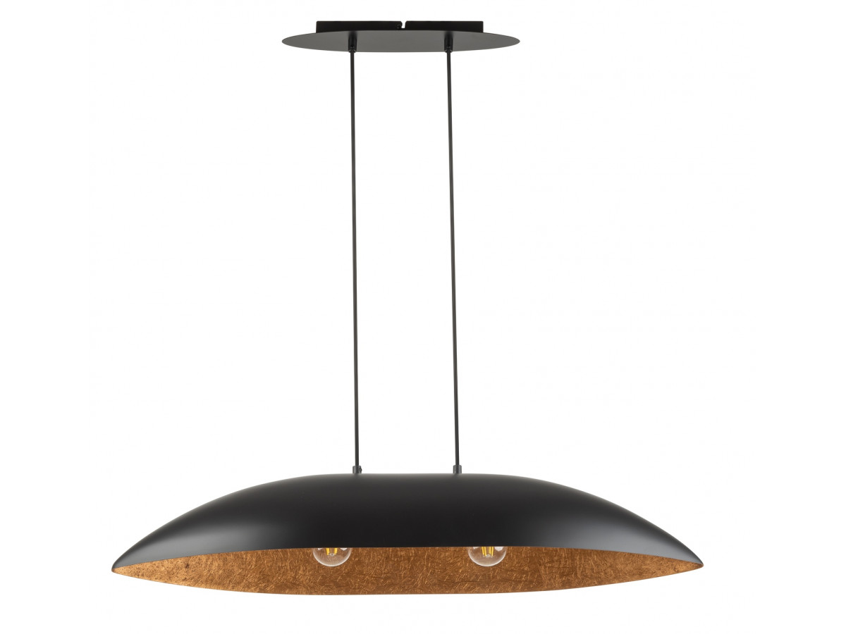 OREA tweekleurige zwarte stalen kroonluchter