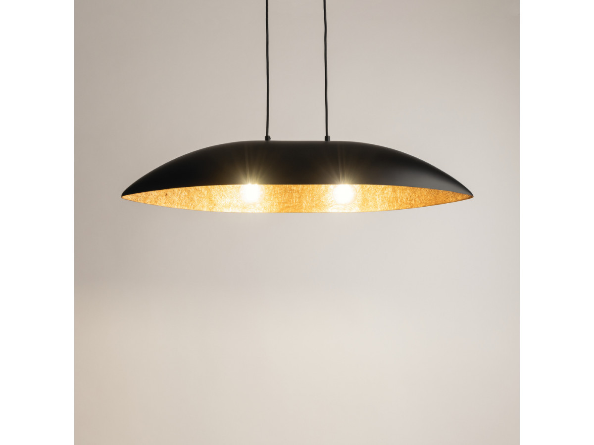 OREA tweekleurige zwarte stalen kroonluchter