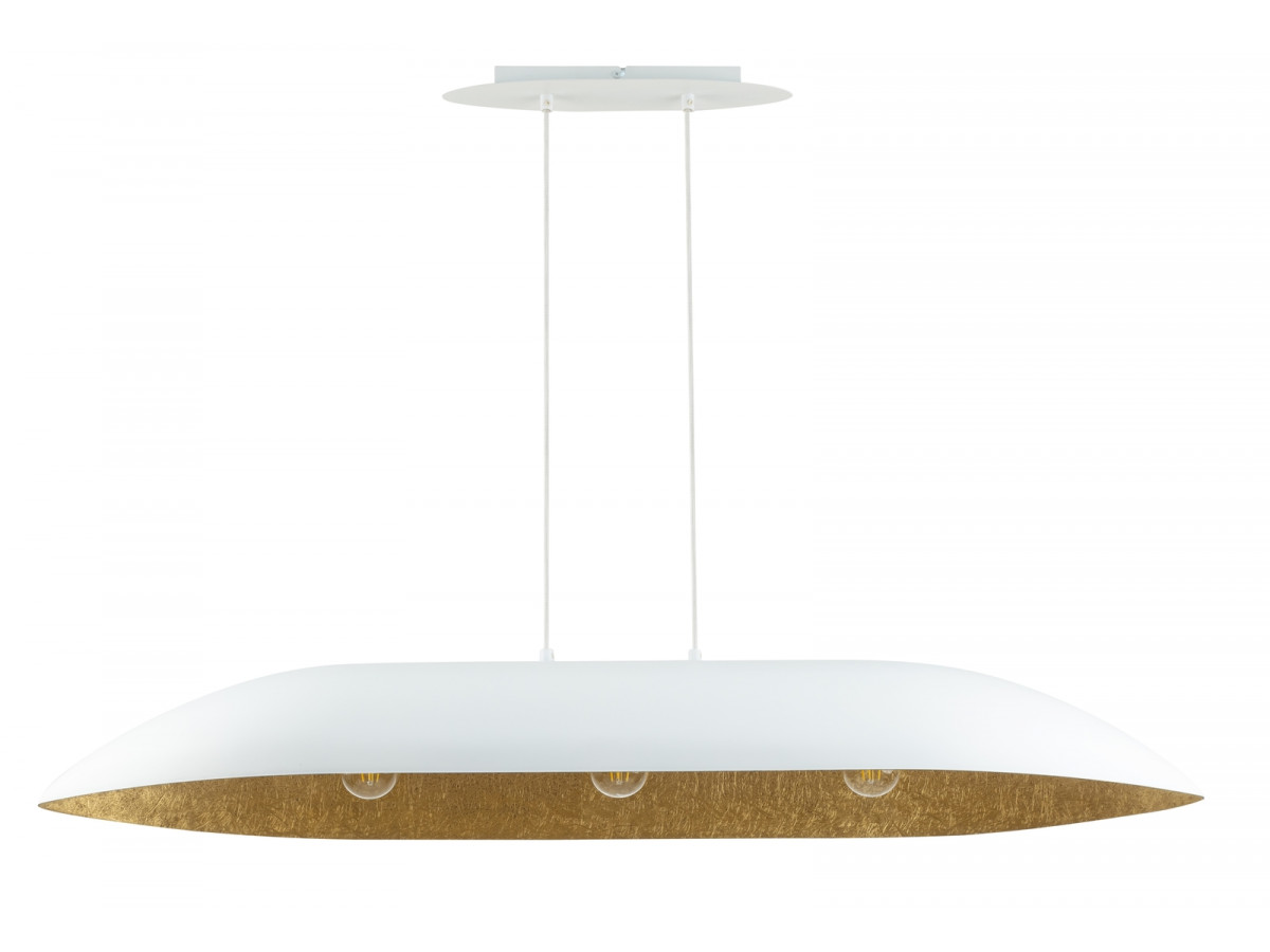 orea tweekleurige witte stalen kroonluchter gekleurd goud