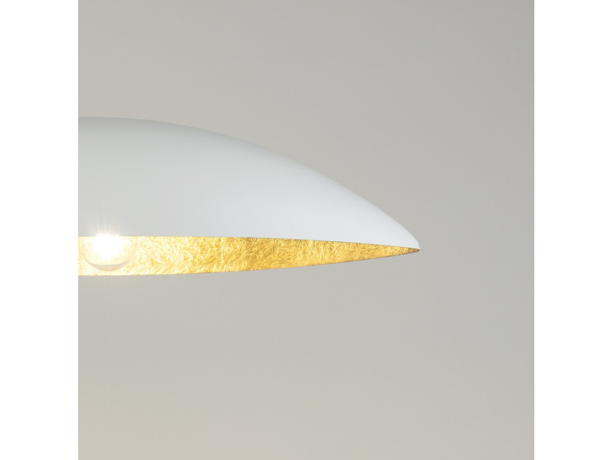 OREA tweekleurige witte stalen kroonluchter