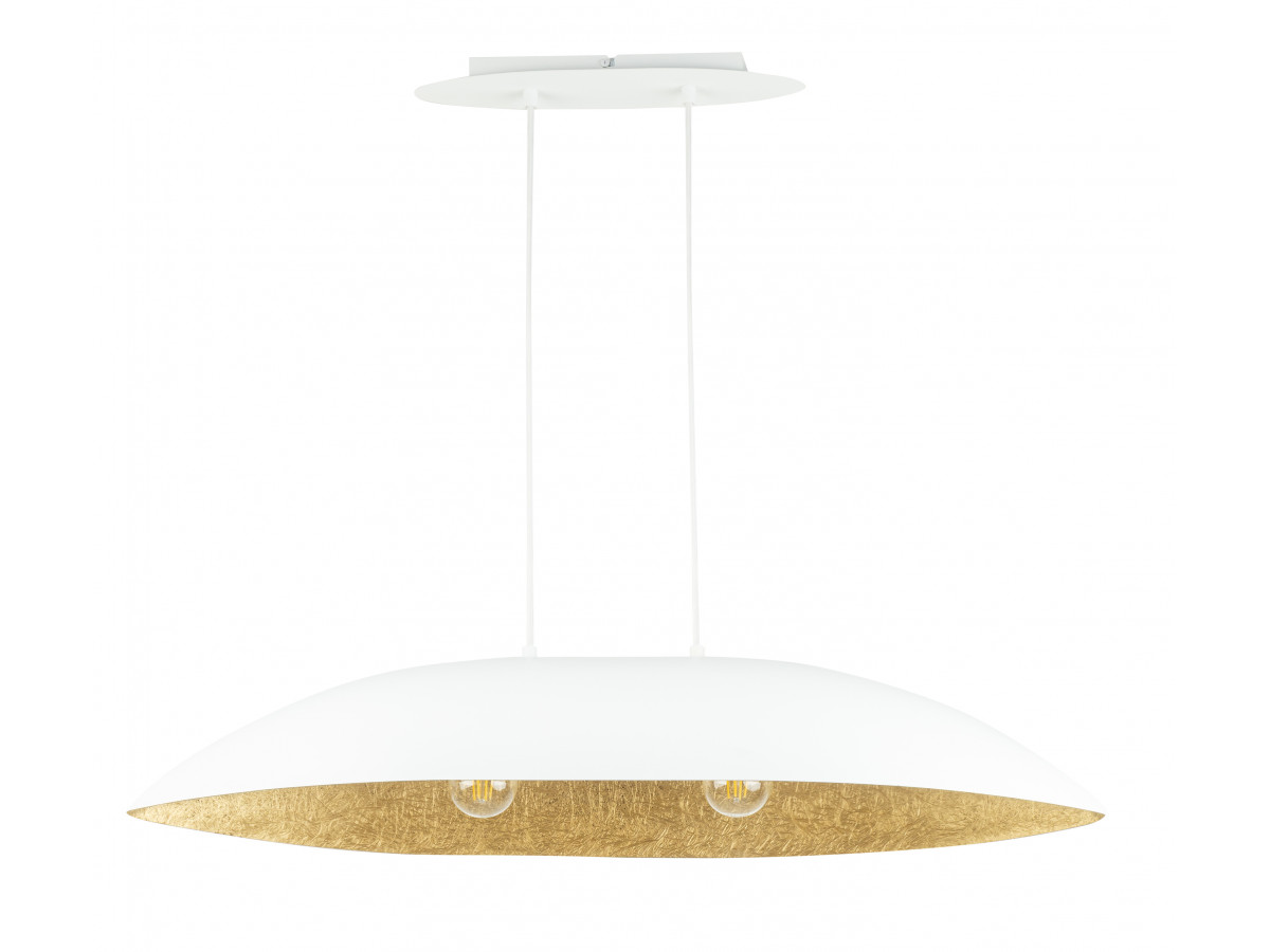 orea tweekleurige witte stalen kroonluchter gekleurd goud