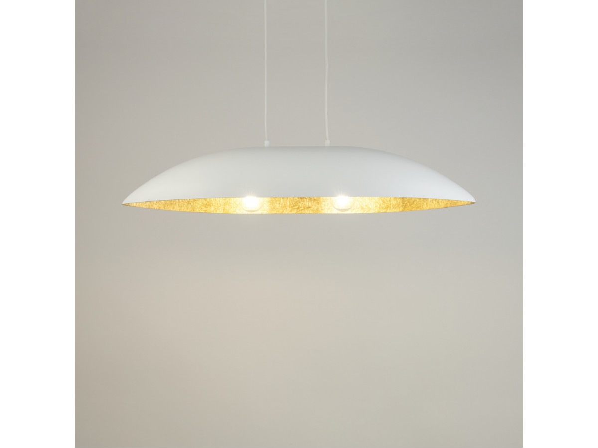 OREA tweekleurige witte stalen kroonluchter