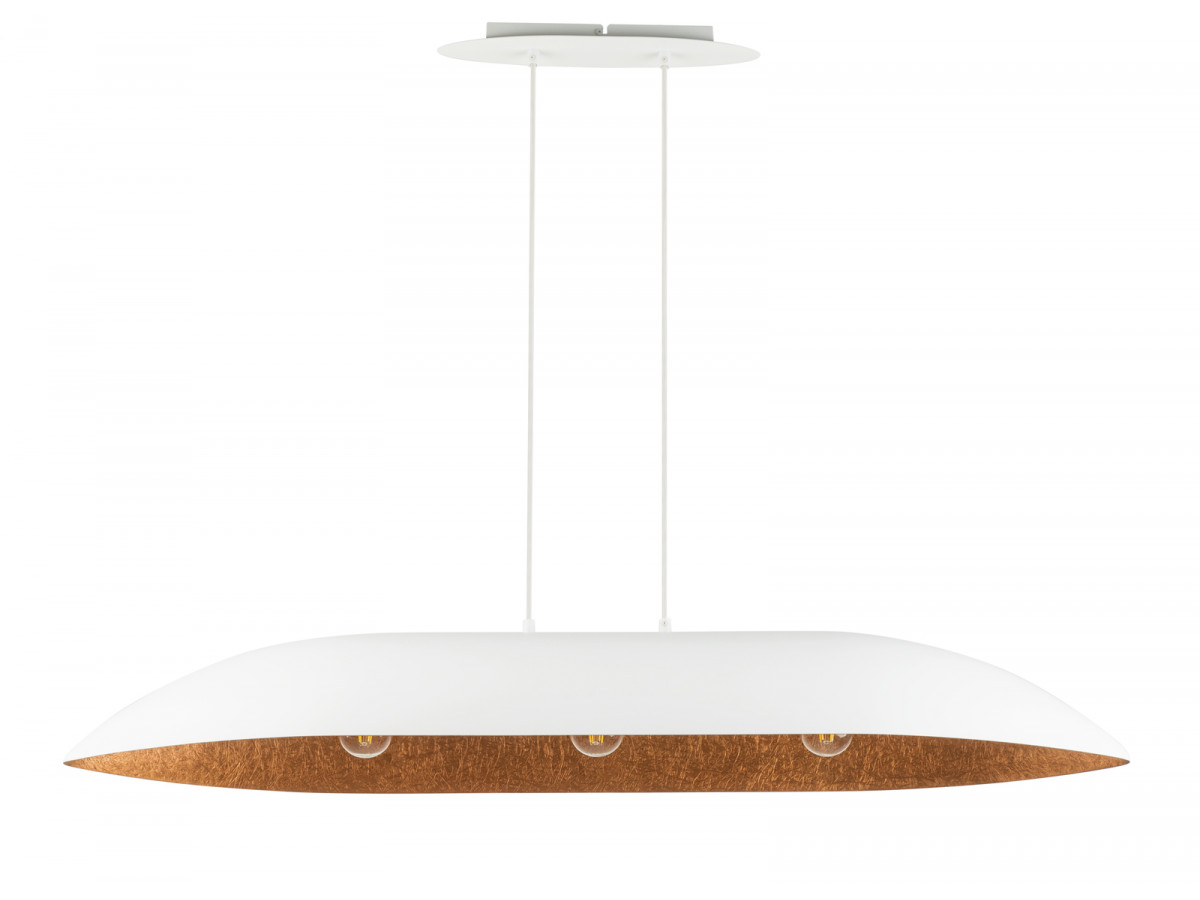 OREA tweekleurige witte stalen kroonluchter