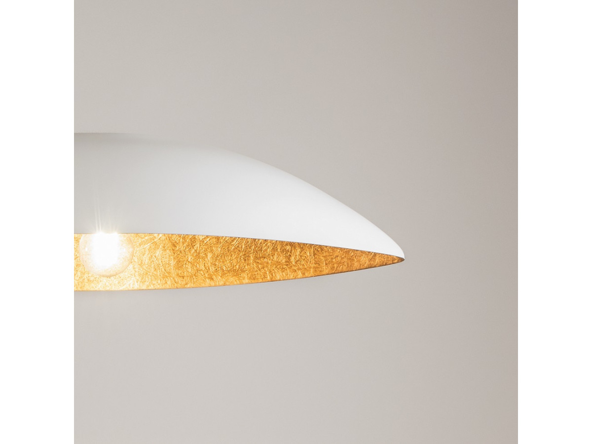 OREA tweekleurige witte stalen kroonluchter