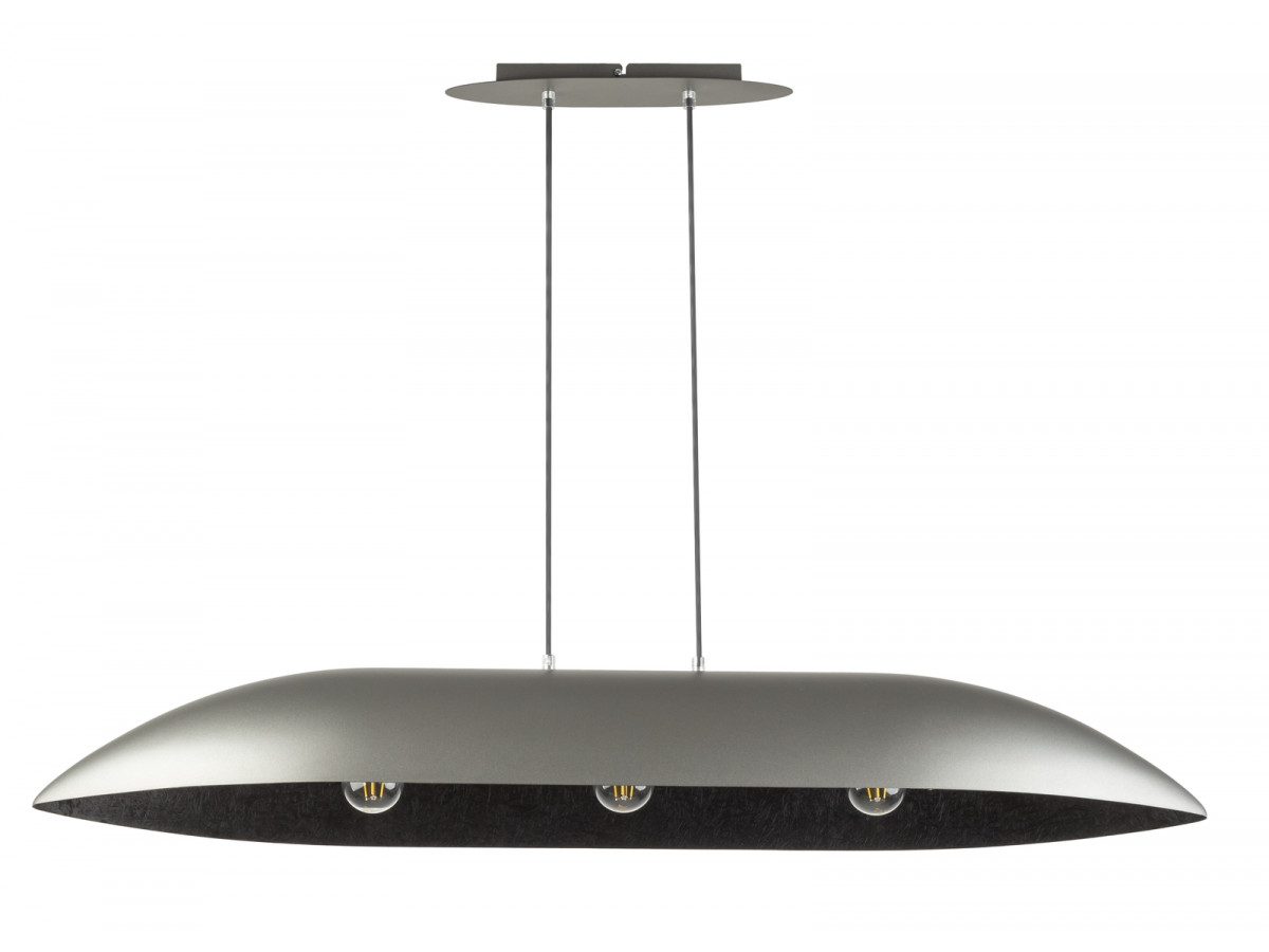 OREA tweekleurige grijze stalen kroonluchter