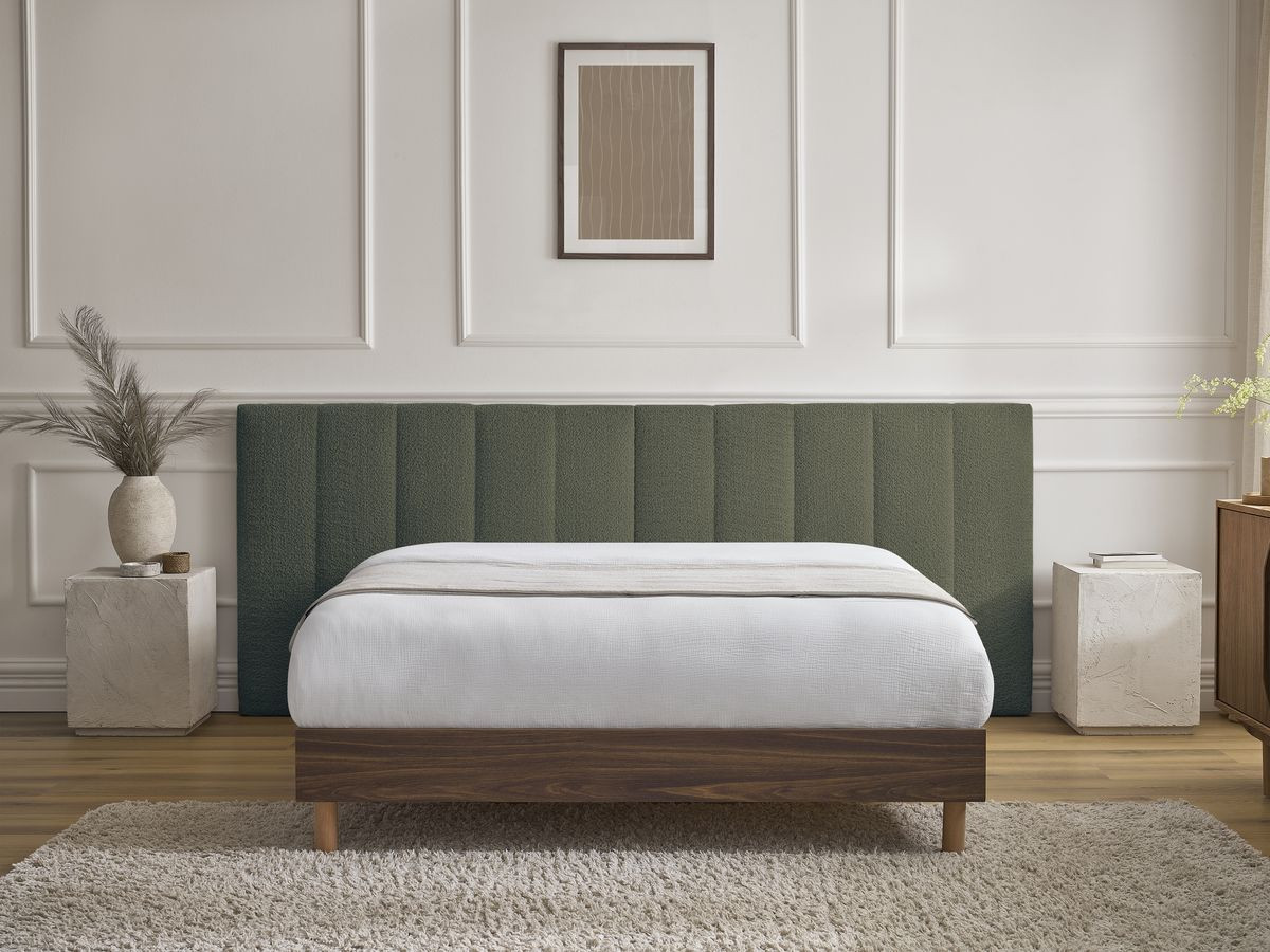TIMO donkerhouten bed met massieve lattenbodem