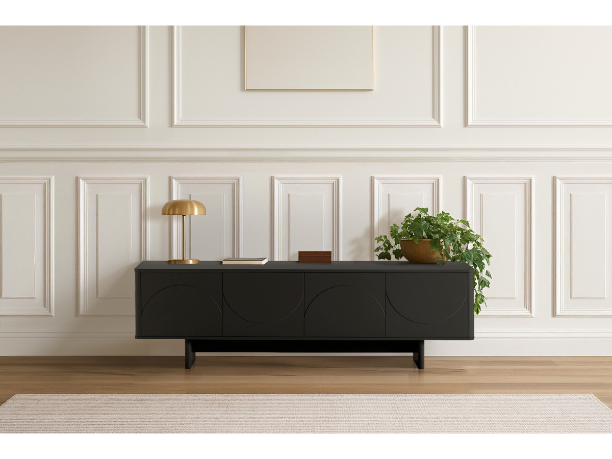 ESTEBAN 4-deurs tv-meubel 180 cm geometrische vormen