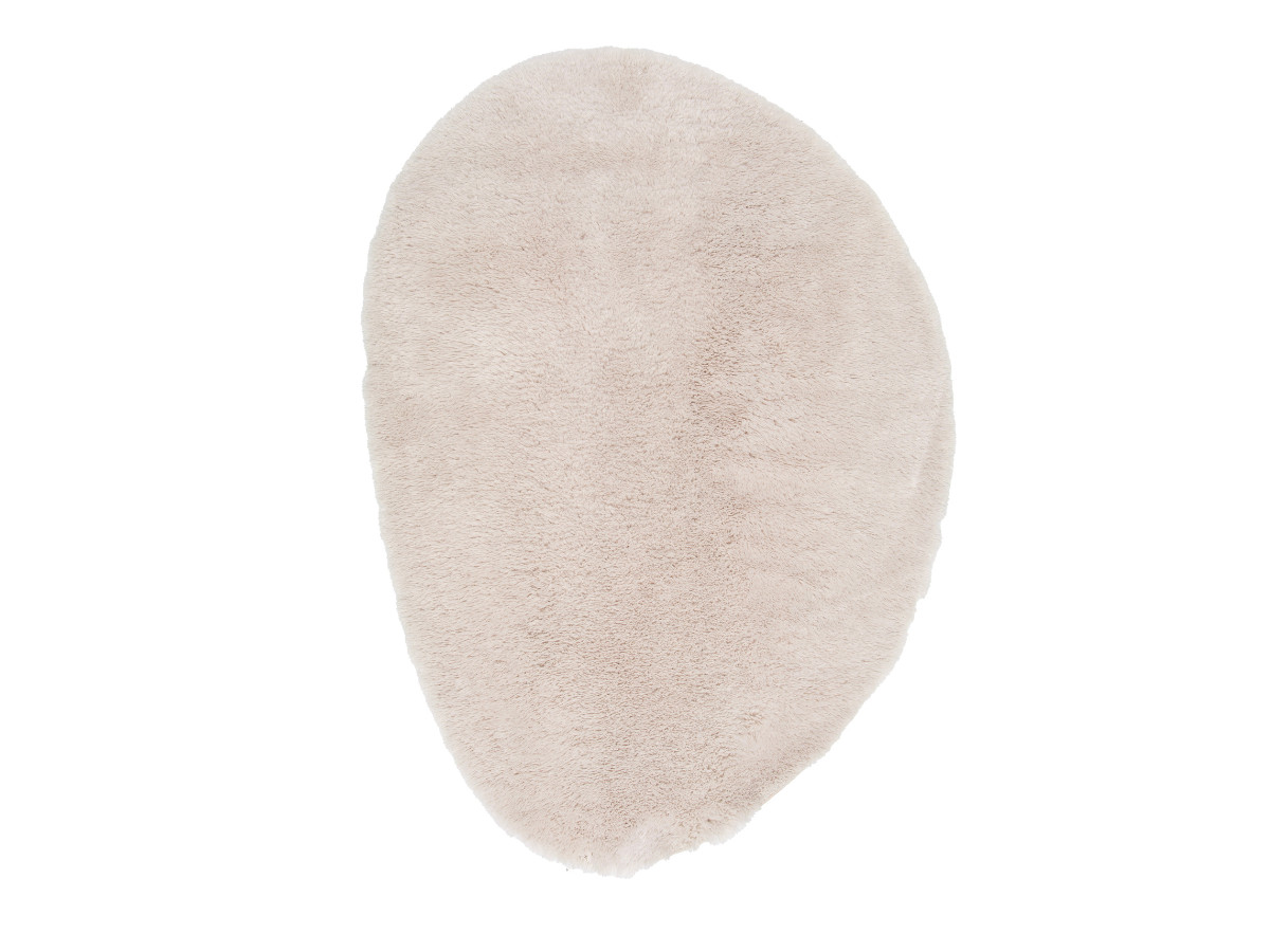 COLBY langpolig vloerkleed, effen organische vorm