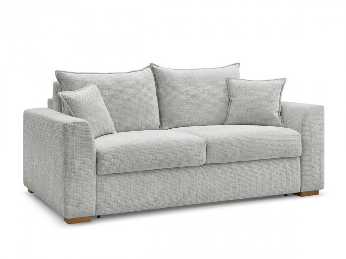 Canapé droit convertible ouverture express AUGUSTIN tissu texturé