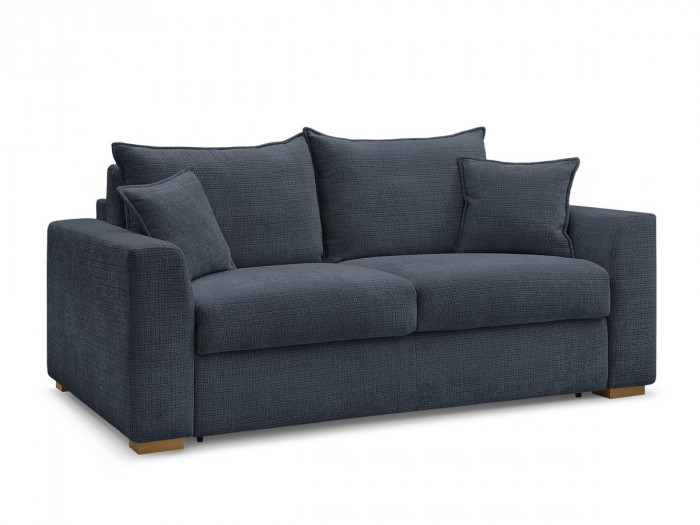 Canapé droit convertible ouverture express AUGUSTIN tissu texturé