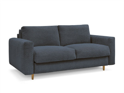 Canapé droit convertible NOUVEAU COCOONE ouverture express tissu bouclette
