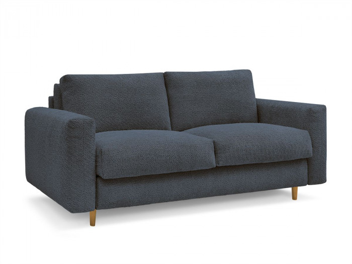 Canapé droit convertible NOUVEAU COCOONE ouverture express tissu bouclette
