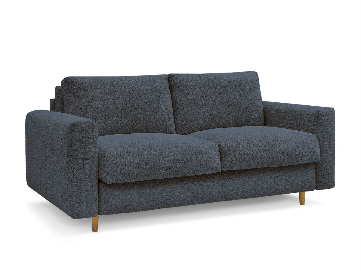 nieuwe cocoone rechte slaapbank, snel openend, badstof gekleurd donkerblauw