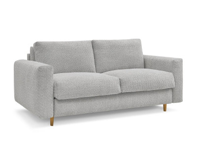 Canapé droit convertible NOUVEAU COCOONE ouverture express tissu bouclette