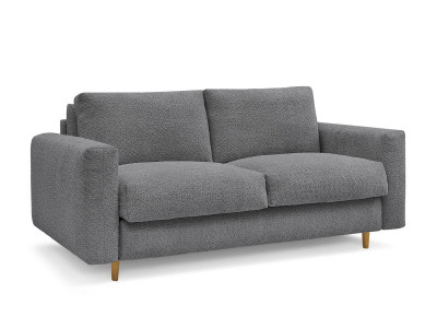 Canapé droit convertible NOUVEAU COCOONE ouverture express tissu bouclette