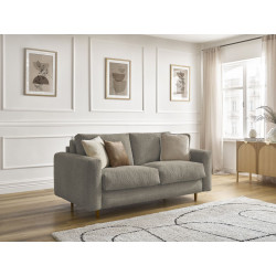 Canap&eacute; droit convertible NOUVEAU COCOONE ouverture express tissu bouclette