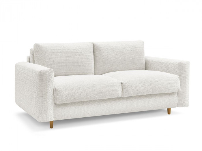 Canapé droit convertible NOUVEAU COCOONE ouverture express tissu texturé
