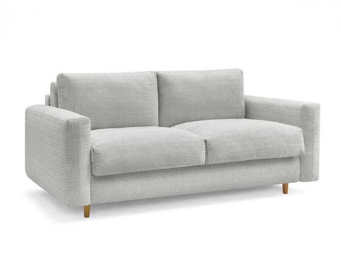 Canapé droit convertible NOUVEAU COCOONE ouverture express tissu texturé