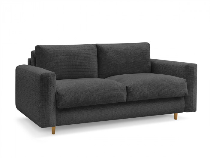 Canapé droit convertible NOUVEAU COCOONE ouverture express tissu texturé