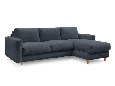 Canapé d'angle réversible convertible NOUVEAU COCOONE ouverture express tissu texturé