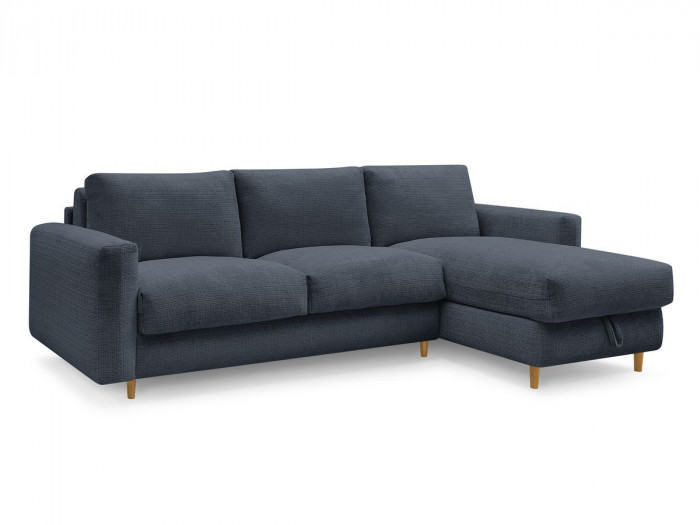 Canapé d'angle réversible convertible NOUVEAU COCOONE ouverture express tissu texturé