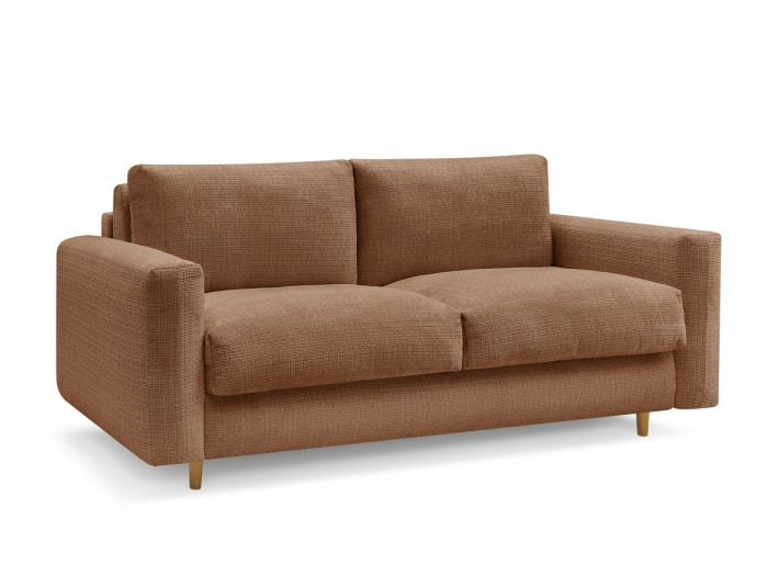 Canapé droit convertible NOUVEAU COCOONE ouverture express tissu texturé