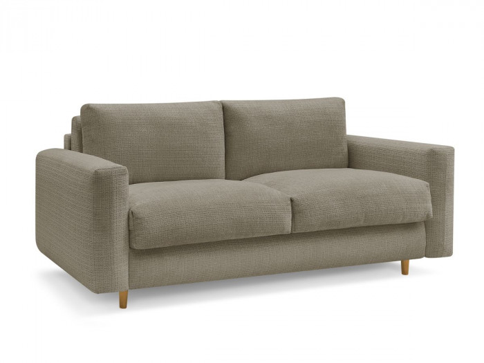 Canapé droit convertible NOUVEAU COCOONE ouverture express tissu texturé